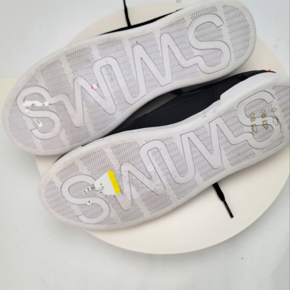 Men's Swims lace up black sneakers - Picture 8 of 10